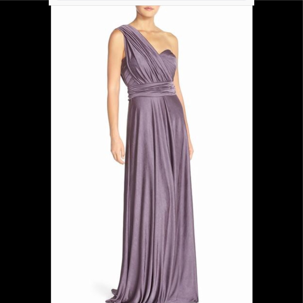Jenny yoo Demi bridesmaid gown smoke amethyst